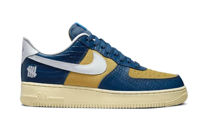 Nike Air Force 1 Low SP Undefeated 5 On It Blue Yellow Croc